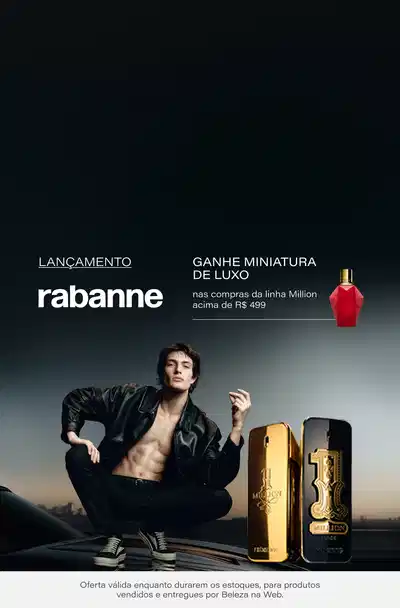 [Rabanne] Lançamento: Ganhe miniatura luxo nas compras da linha Million acima de 499