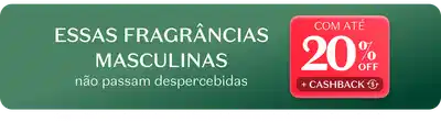 Seleção de perfumaria masculina com até 20% OFF