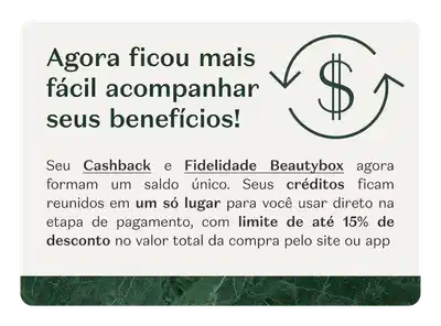 O texto destaca o maior programa de fidelidade de beleza do Brasil, convidando o usuário a se cadastrar.