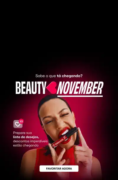 Está chegando a Beauty November