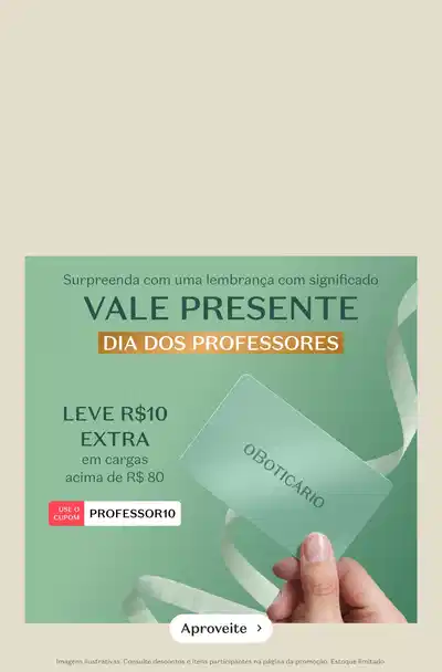 Vale presente - dia dos professores