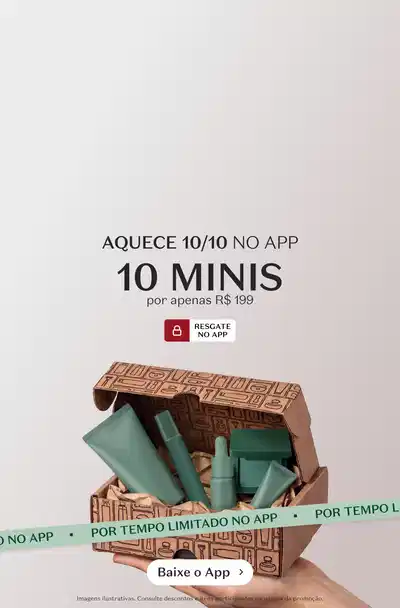 Aquece 10/10 no app