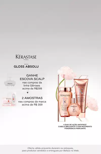 [Kérastase] Ganhe dupla de amostras nas compras da marca acima de R$359 + Escova Scalp