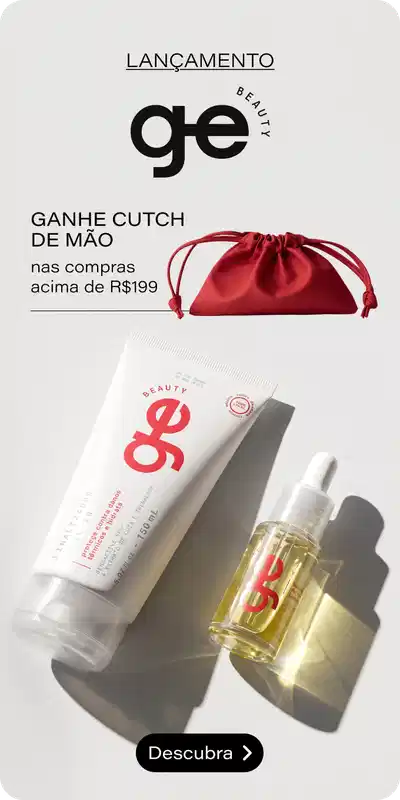 GE Beauty, chegou na Beleza! Confira os produtos da marca + Ganhe Nécessaire Clutch Mini nas compras da marca acima de R$199 *Válido somente em produtos vendidos e entregues por Beleza na Web