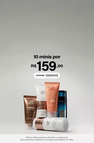Leve 10 miniaturas por apenas R$159,90! *Vendido e entregue por Beleza na Web