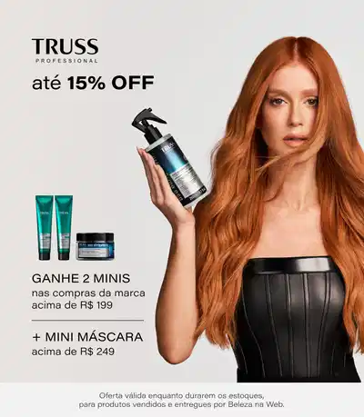[Truss] Frizz Zero com 15% off: Ganhe dupla de minis nas compras acima de R$199 + Máscara UO acima de R$249