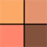 A imagem mostra o pó solto de Givenchy. É uma caixa preta elegante, com o logotipo da marca em relevo na tampa superior. A caixa é retangular e possui uma base transparente de acrílico que permite ver as cores quentes.