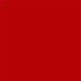 A imagem mostra um batom tipo bala, vermelho, com a tampa ao lado. A embalagem é preta e prata com o logo da marca em preto.