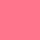 A imagem mostra um batom tipo bala, rosa, com a tampa ao lado. A embalagem é preta e prata com o logo da marca em preto.