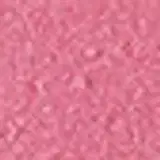 A imagem mostra uma embalagem de batom, redonda, preta e prata, com logo da marca na parte prata com letras pretas e sem a tampa, com o batom rosa à mostra.