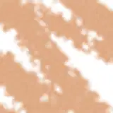 A imagem mostra um lápis de olho bege, com a outra ponta de esponja e letras brancas no corpo do lápis.