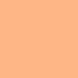 Gloss labial em embalagem cilíndrica transparente contendo o gloss brilhante com tonalidade laranja claríssimo. Produto aberto com tampa salmão claro ao lado da embalagem. Rótulo em letras pretas no centro. Aplicador do tipo pincel firme.
