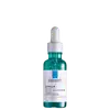 Frasco de vidro verde com conta-gotas branco contendo o sérum Effaclar Ultra Concentrado da marca La Roche-Posay, um produto antiacne com ácido salicílico e ácido glicólico.
