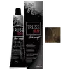 Trata-se de um produto de coloração permanente para cabelos da marca TRUSS COLOR, apresentado em um tubo de 60g e uma caixa preta com detalhes em vermelho, exibindo informações sobre o conceito de cor para cabelos.