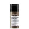 Frasco preto e bege da linha Absolut Repair Molecular da L'Oréal Professionnel, um tratamento capilar profissional que restaura a força, elasticidade e movimento dos cabelos.