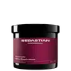 Frasco de máscara de reparação de resgate da marca Sebastian Professional, com embalagem preta e vermelha escura, contendo 500 ml de produto.