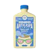 Frasco de shampoo anti-caspa da marca Lola, embalagem de cor amarela e azul, com rótulo destacando que reduz a caspa em até 87%.