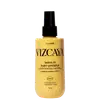 Frasco amarelo da linha Vizcaya contendo leave-in nutri-protetor para cabelos ressecados e sem brilho, com proteção térmica de até 250°C, enriquecido com óleos de argan, macadâmia e mirra.