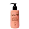 Frasco de 200 ml de leave-in fortalecedor da linha Vizcaya, com bomba dosadora preta. Rótulo em laranja com o nome do produto e informações sobre sua função de proteção térmica a 250°C.
