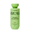 Frasco verde de shampoo Vizcaya Curl Nutrition com rótulo destacando "Nutri-definição" para cabelos cacheados e crespos, contendo óleos de moringa e baobá, além de manteiga de karité.