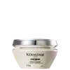 Embalagem branca e prata de máscara capilar Kérastase Densifique, com 200g de produto. Rótulo com nome da marca e informações sobre os ingredientes.