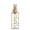 Frasco de óleo Oil Reflections Light da Wella Professionals. Embalagem transparente com tampa dourada, contendo 100 ml do produto.