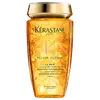 Frasco de shampoo da marca Kérastase Paris, com design dourado e rótulo destacando o nome "Elixir Ultime" e a descrição "Shampooing à l'huile sublimatrice", indicando um shampoo com óleo sublimador. O frasco possui 250 ml de capacidade.