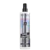 Frasco branco e preto da linha One United da Redken, um tratamento multifuncional com 25 benefícios para todos os tipos de cabelo, incluindo proteção contra frizz e definição da cor.
