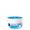 Creme facial nutritivo ultra leve da Nivea, com fórmula nova, em embalagem branca com detalhes azuis e rótulo destacando os benefícios da hidratação e maciez da pele.