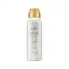 Frasco branco com tampa e letras douradas contendo 75g/125ml de desodorante antitranspirante aerossol da marca Lily.