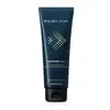 Bisnaga azul marinho com tampa preta, letras brancas e detalhe amarelo contendo 250g de shower gel cabelo e corpo da marca Malbec Club.