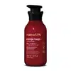 Frasco vermelho escuro com tampa dosadora preta e letras douradas e brancas contendo 400ml de loção aveludada corporal da marca Nativa SPA Cereja Rouge.