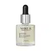 O produto mostrado na imagem é um elixir facial da marca Make B. Drops of Beauty. O frasco é de vidro transparente com um conta-gotas preto no topo. O rótulo do produto apresenta a marca e informações sobre o produto em português.