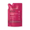 Imagem de refil de 200ml contendo sabonete líquido perfumado da marca Nativa SPA Ameixa, em embalagem de sachê flexível de cor rosa vibrante, com texto destacado em letras amarelas, pretas e brancas.