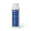 Frasco branco de item de perfumaria com rótulo azul e prata. Texto "match." e "Escudo de Hidratação" visível. Produto descrito como shampoo com multi-hialurônico e lipídios de girassol, para cabelos desidratados.