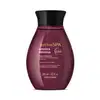Frasco de item de perfumaria da marca Nativa SPA, com formato cilíndrico e tampa preta, em cor vinho escuro, com rótulo destacando "Ameixa Intensa" e informações sobre óleo de quinoa.