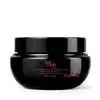Pote preto de creme hidratante desodorante corporal da marca Her Code, com rótulo em letras cor de rosa, apresentado em fundo branco.