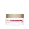 Embalagem em pote do Creme hidratante facial 5 em 1 da linha Multi Effect Collection da Eudora Neo Dermo. Embalagem branca, redonda, tampa de rosquear dourada na parte superior. Rótulo em tons de vermelho e dourado.