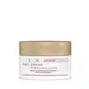 Embalagem topo pote do Creme redutor de olheiras da linha Neo Dermo da Eudora. Embalagem branca, redonda com tampa de rosquear dourada, rótulo em tons dourados no fundo branco com informações sobre a redução visível da intensidade das olheiras.