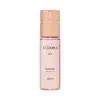 Body spray desodorante da marca Eudora, fragrância Lyra. Embalagem cilíndrica de plástico rosa claro, com tampa rosada. Informações adicionais como "Body Spray Desodorante" e volume de 100ml impressos na parte frontal do frasco.