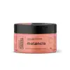 Pote preto com rótulo laranja contendo sais espumantes para rosto e corpo da linha Melancia da Labotrat, com destaque para o equilíbrio da oleosidade e vitamina C em sua composição.