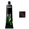 Frasco de tinta para cabelo da linha Inoa da L'Oréal Professionnel, em embalagem preta e verde, com rótulo destacando o nome do produto e a marca.