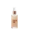 Óleo essencial Brae em frasco transparente de 60ml/2.02fl oz. Embalagem com tampa rosada metálica. Rótulo com texto "ESSENTIAL OIL BLEND" e "Reparação profunda e proteção térmica" em letras marrons sobre fundo bege claro.