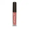A imagem mostra um gloss labial em uma embalagem cilíndrica com a tampa preta e o tubo transparente permite ver o tom nude rosado brilhante do gloss e a marca Quem disse, Berenice? e a linha estampados no frasco.