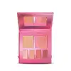 Paleta ee maquiagem multifuncional Roselele Quem Disse, Berenice? em estojo na cor rosa com espelho na tampa contendo seis cores diferentes de sombras e blushes em tons de rosa.
