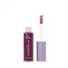 Imagem de frasco de gloss labial da marca Quem Disse, Berenice?, em tom de roxo escuro, com tampa cinza e aplicador de espuma rosa, apresentado em fundo branco.