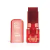 Frasco vermelho com tampa rosa translúcida contendo 5g de blush jelly na cor bordô da marca Toda Fresh Quem Disse, Berenice? .