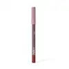 Lápis de boca da marca Nah Cardoso, na cor rosa acinzentado, com embalagem cilíndrica e texto "Soft liner" impresso.