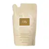 Refil de creme acetinado hidratante corporal da marca Lily em sachê de 250g na cor rosa com detalhes brancos e rótulo marrom com letras brancas.