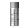 Refil de desodorante colônia Glamour Secret Black em frasco prateado com tampa e letras cinzas e detalhes em preto.